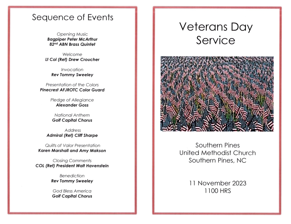 Veterans Day Service 2023